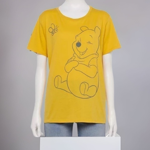Disney Tops - Disney Winnie the Pooh Golden Yellow T-shirt NWT XL Women’s